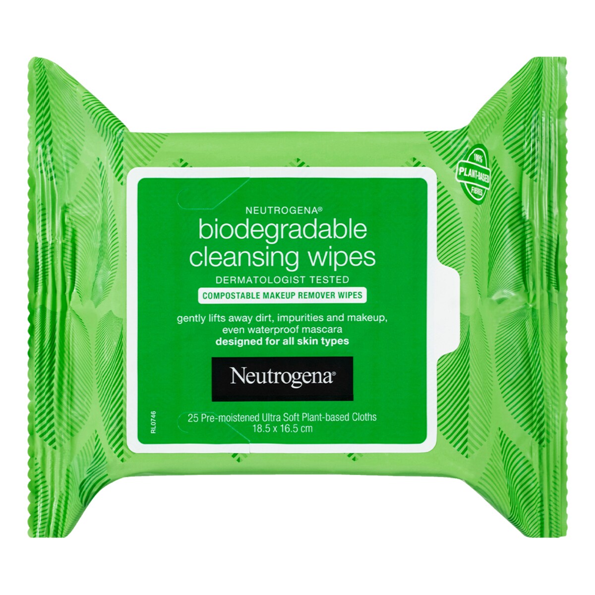 Neutrogena Biodegradable Cleansing Face Wipes 25 Pack