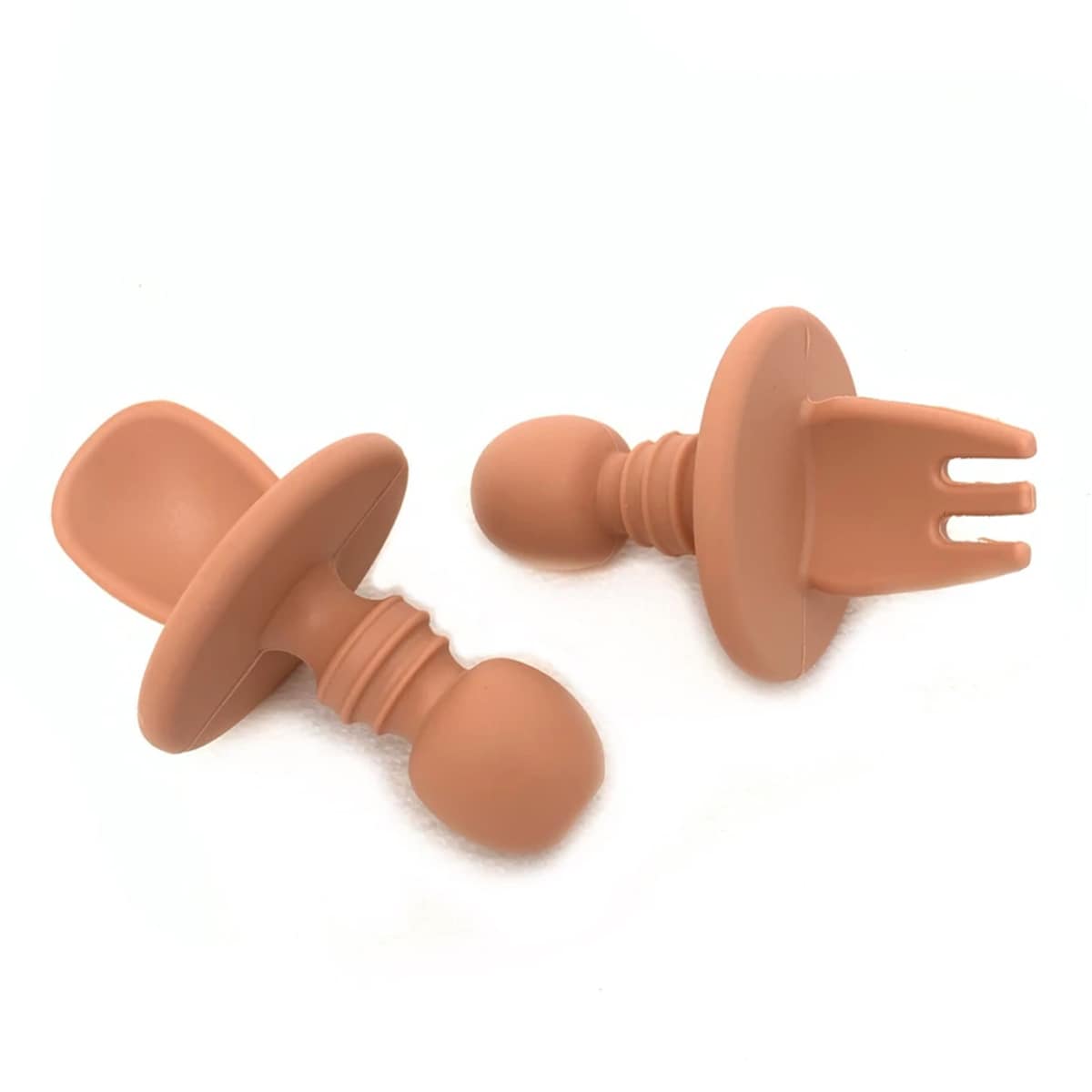 Little Mashies Silicone Distractor Cutlery Blush Pink