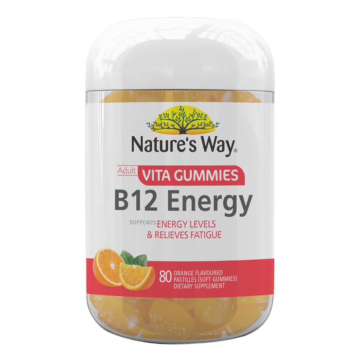Natures Way Adult Vita Gummies B12 Energy 80 Pack Australia