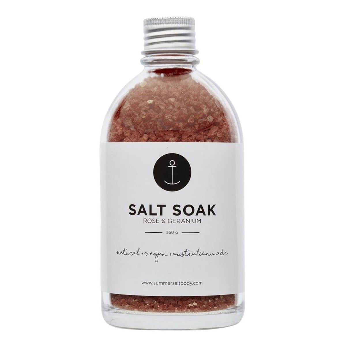 SUMMER SALT BODY Salt Soak Rose & Geranium 350g