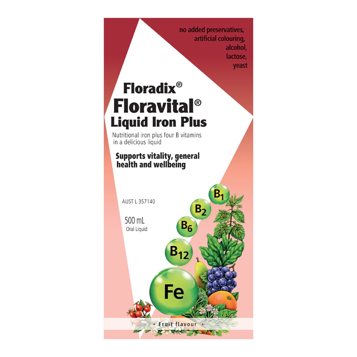 Floradix Floravital Liquid Iron Plus (500ml) | Healthylife