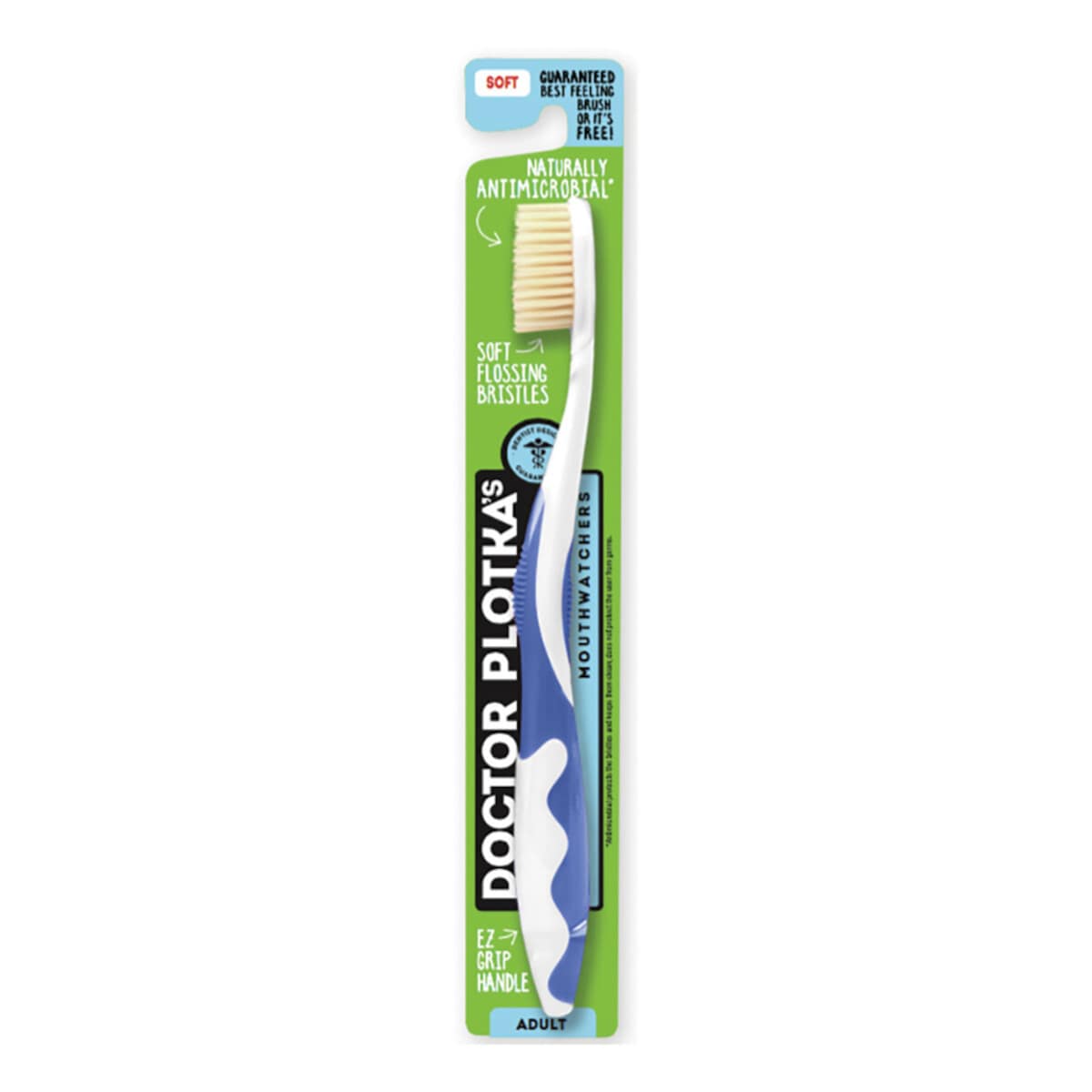 Doctor Plotkas Mouthwatchers Toothbrush Adult Soft Blue