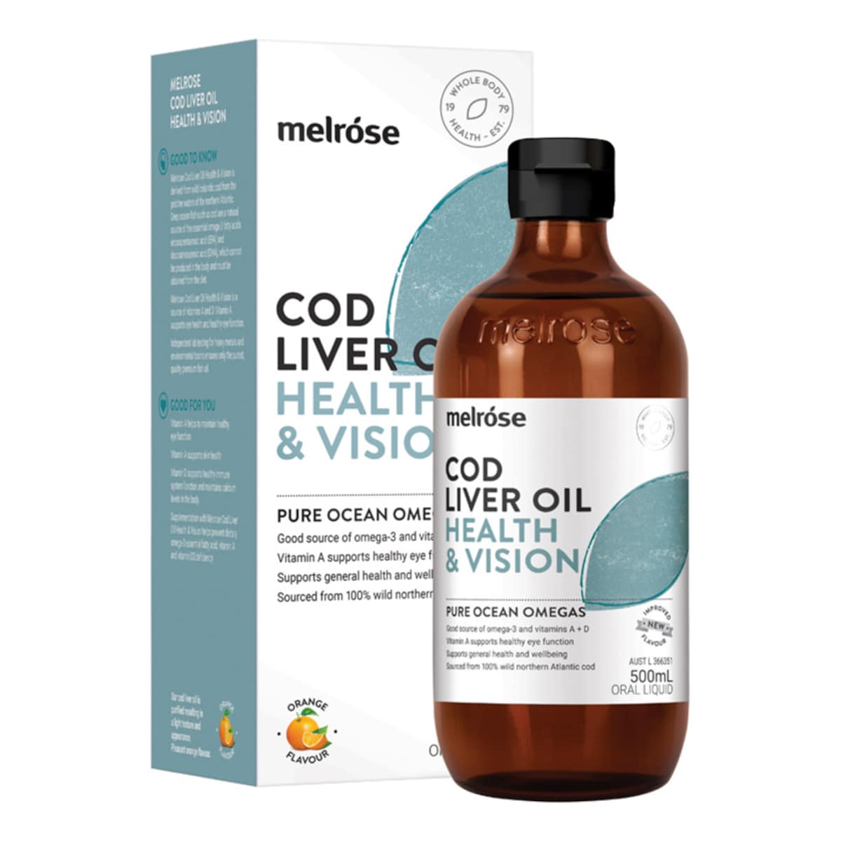 Melrose Cod Liver Oil Health & Vision 500ml