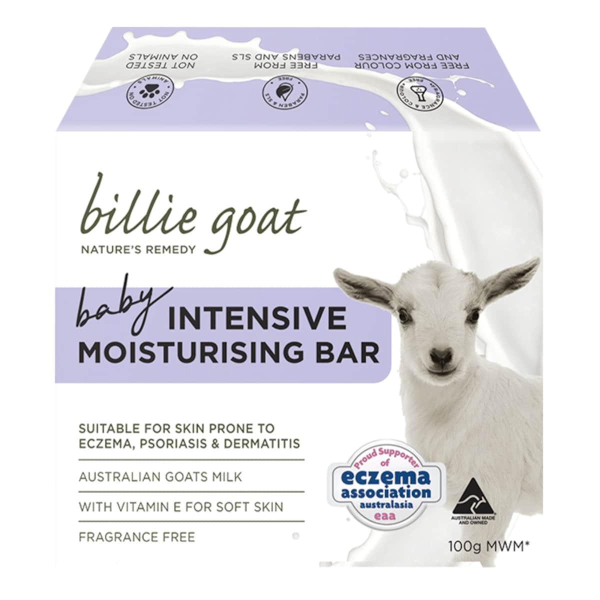 Billie Goat Baby Intensive Moisturising Bar 100g