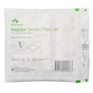 Mepilex Border Flex Lite Wound Dressing 581300 10cm x 10cm Single