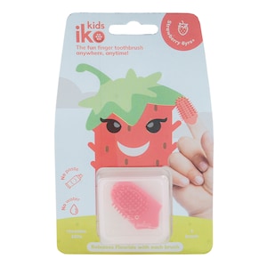 iKO Kids Finger Toothbrush Strawberry Single