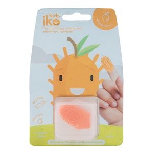 iKO Kids Finger Toothbrush Orange Single