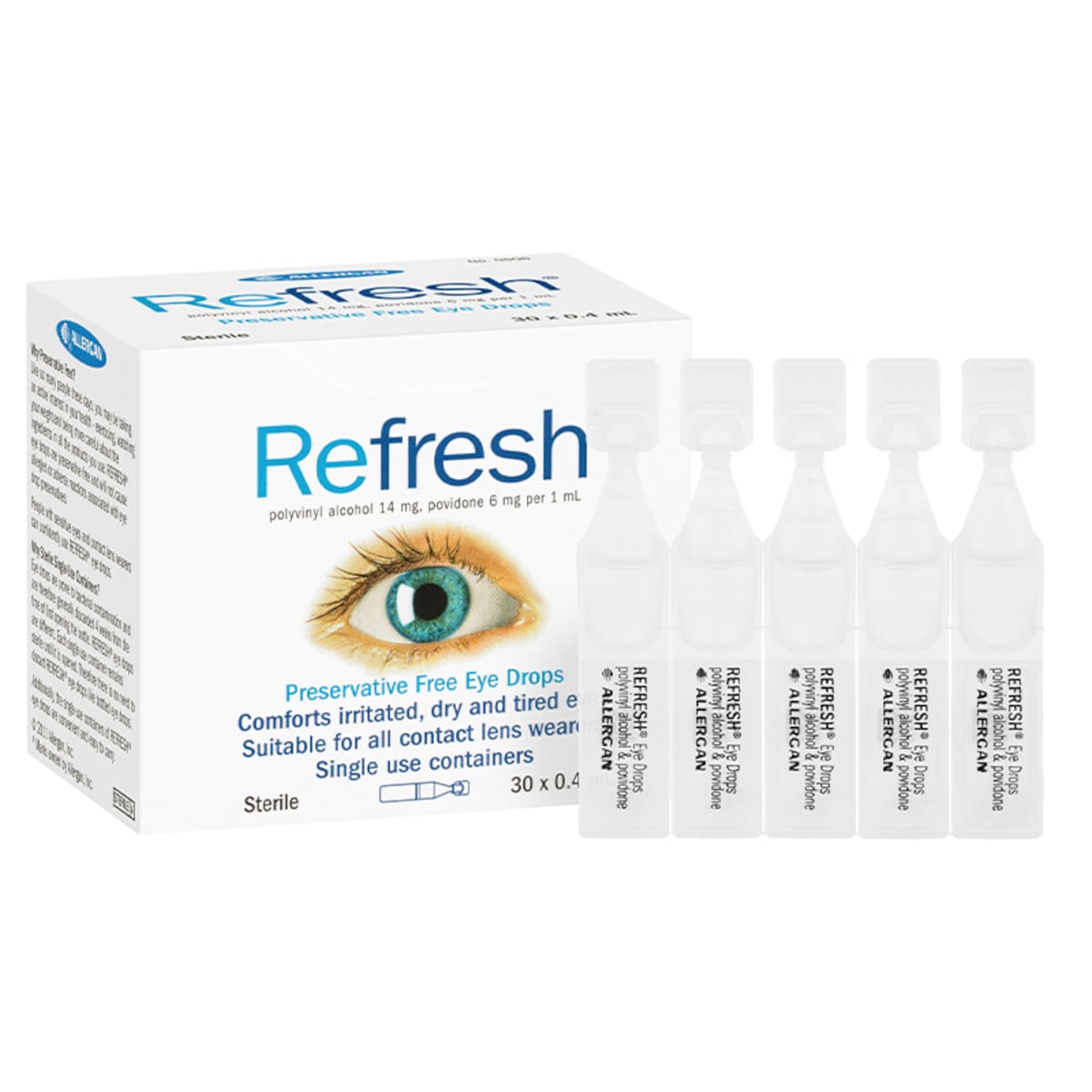Refresh Preservative Free Eye Drops 0.4ml x 30 Vials