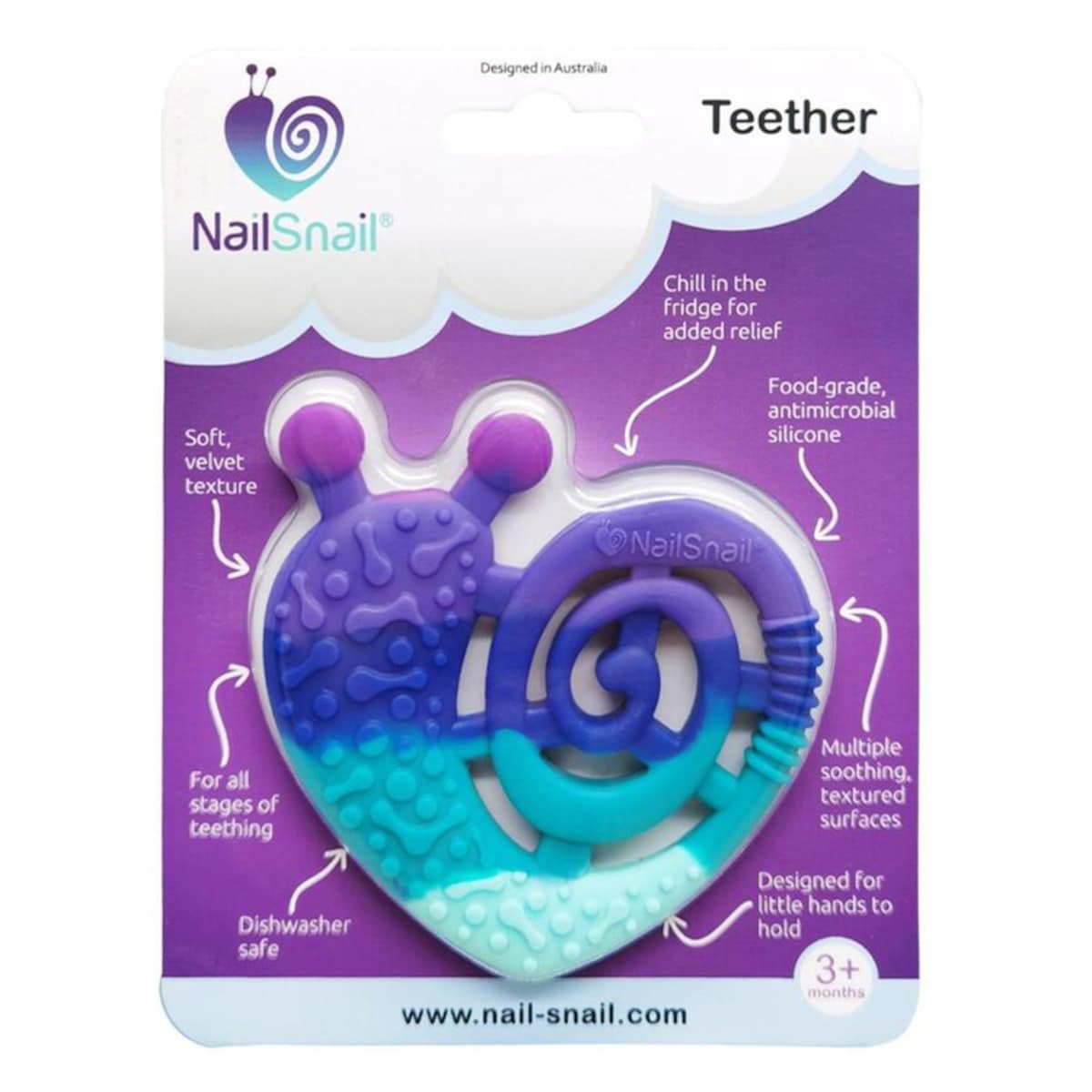 Nail Snail Bold Baby Teether Single