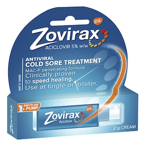 Zovirax Anti-Viral Cold Sore Cream Pump 2g