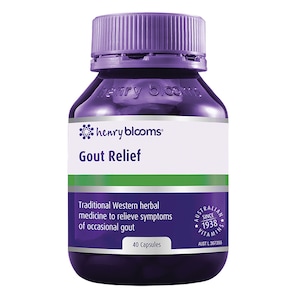 Henry Blooms Gout Relief 40 Capsules