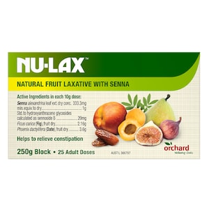 Nu-Lax Natural Fruit Laxative with Senna Block 250g