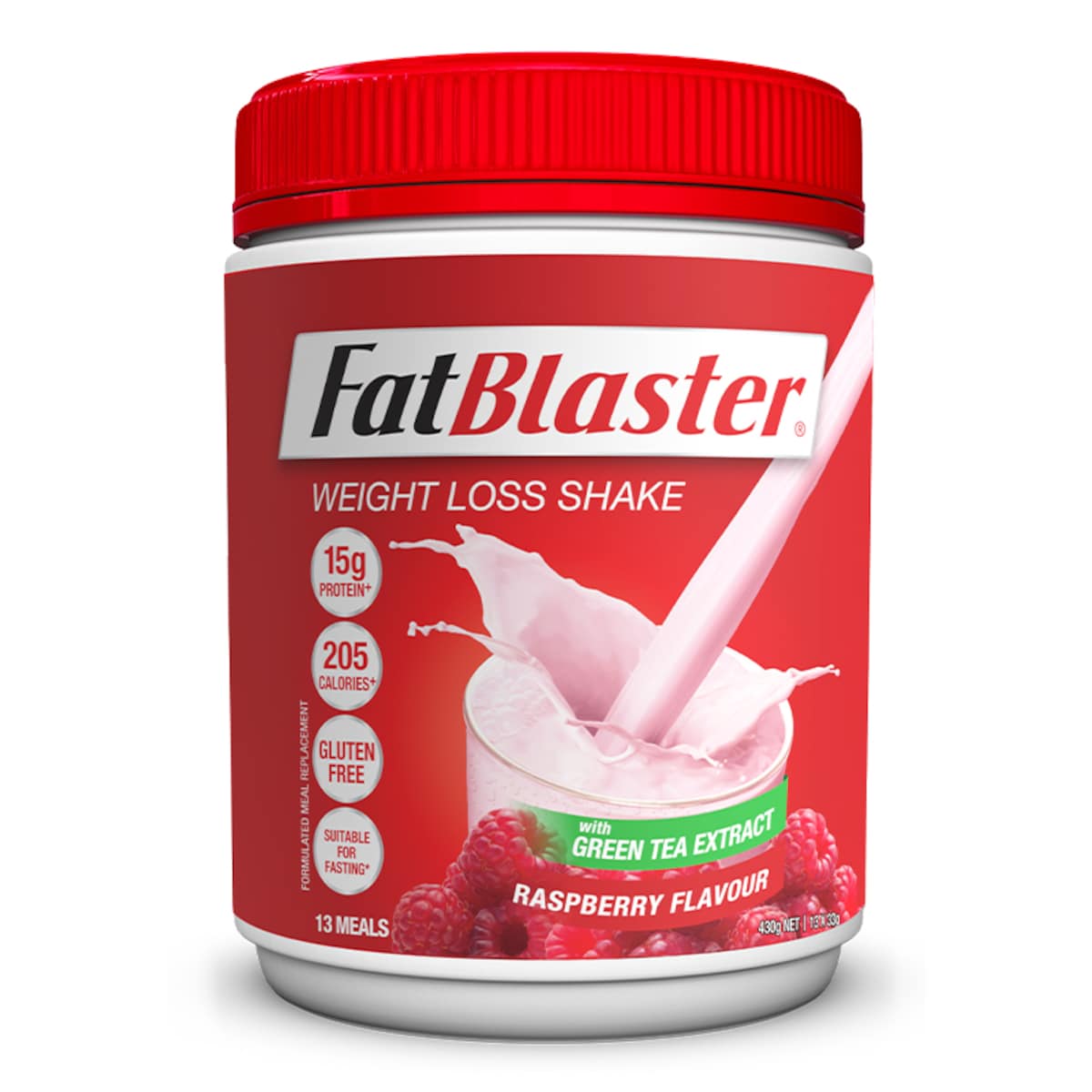 Naturopathica FatBlaster Weight Loss Shake Raspberry 430g