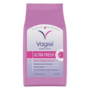 Vagisil Intimate Wipes Ultra Fresh 20 Pack