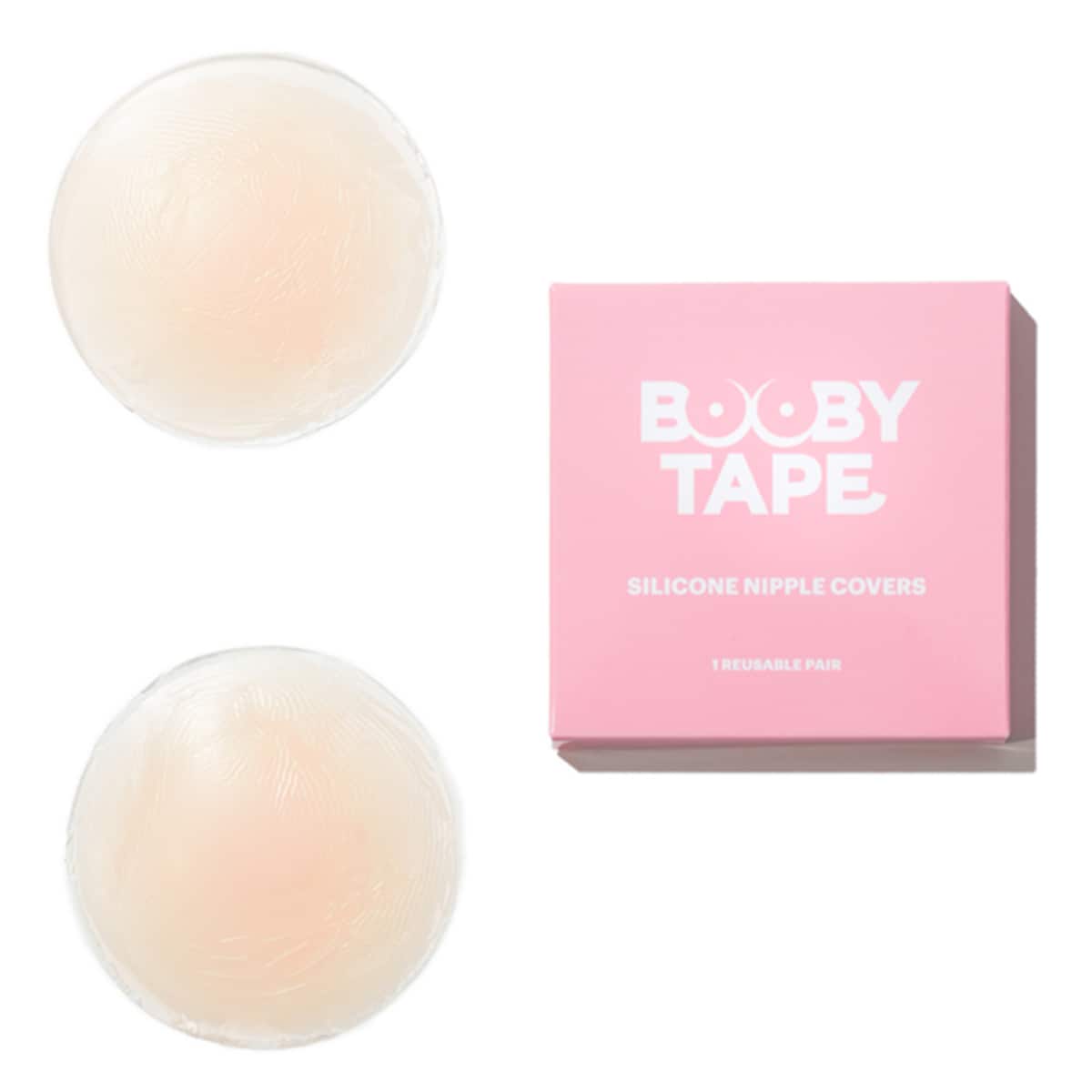 Booby Tape Silicone Nipple Covers 1 Reusable Pair