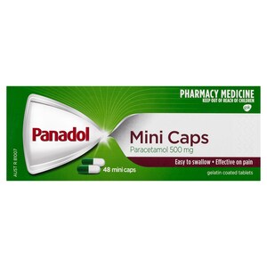 Panadol Mini Caps Pain Relief 48 Mini Caps