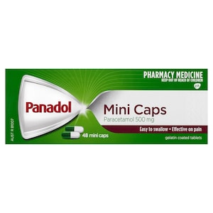 Panadol Mini Caps Pain Relief 48 Mini Caps