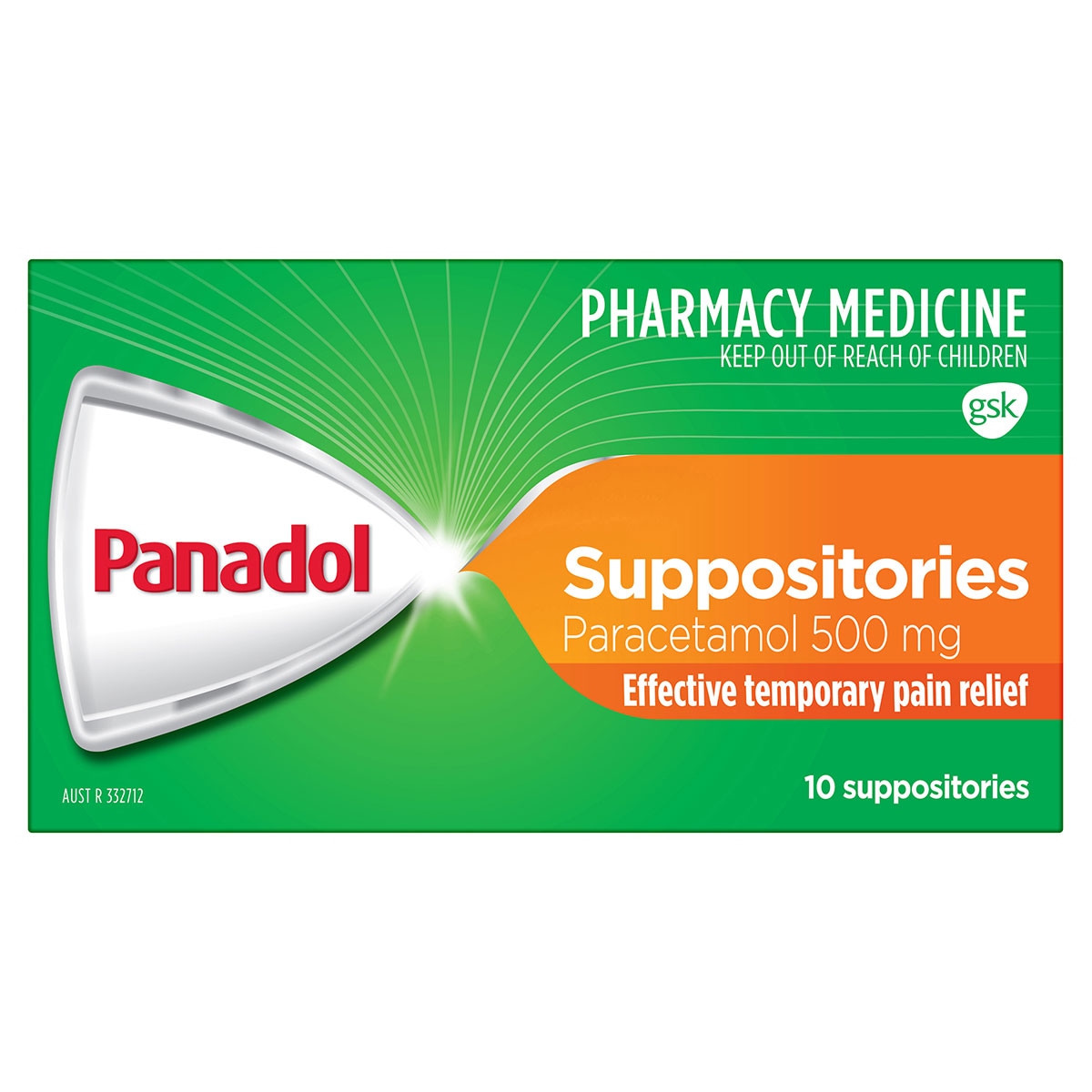 Panadol Suppositories Effective Pain Relief 10 Suppositories