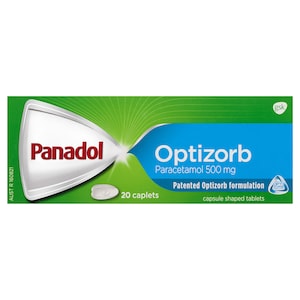Panadol with Optizorb Paracetamol Pain Relief 20 Caplets