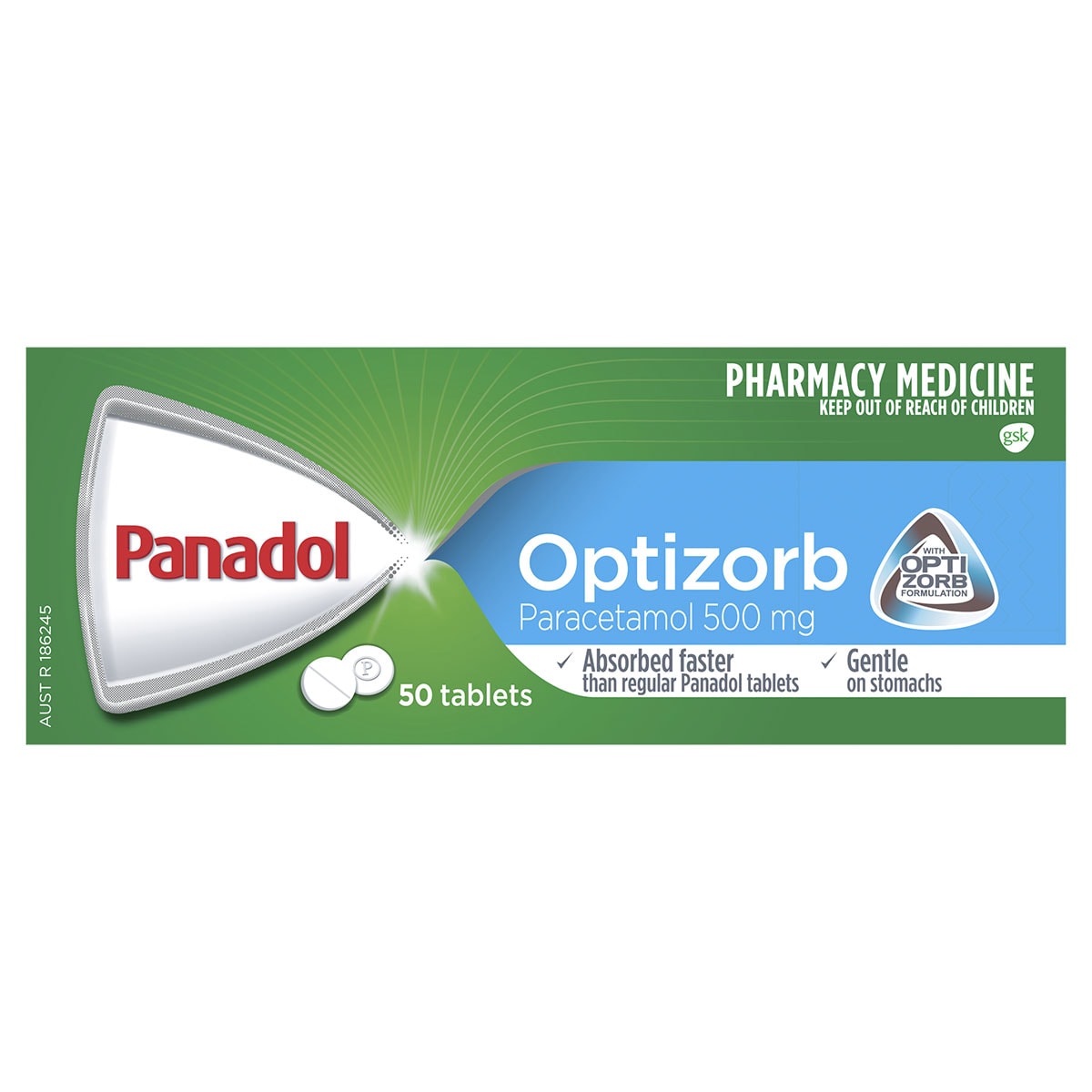 Panadol Optizorb Pain Relief 50 Tablets