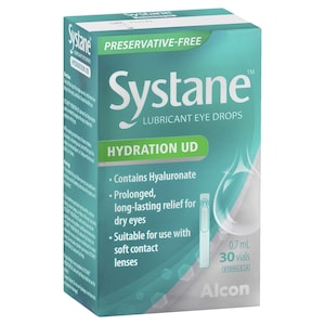 Systane Hydration UD Lubricant Eye Drops Preservative Free 0.7ml x 30 Vials