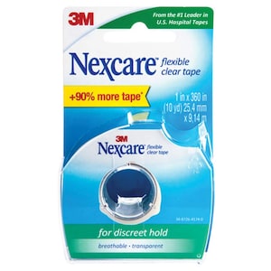 Nexcare Flexible Clear Tape with Dispenser 25.4mm x 9.14m Tape