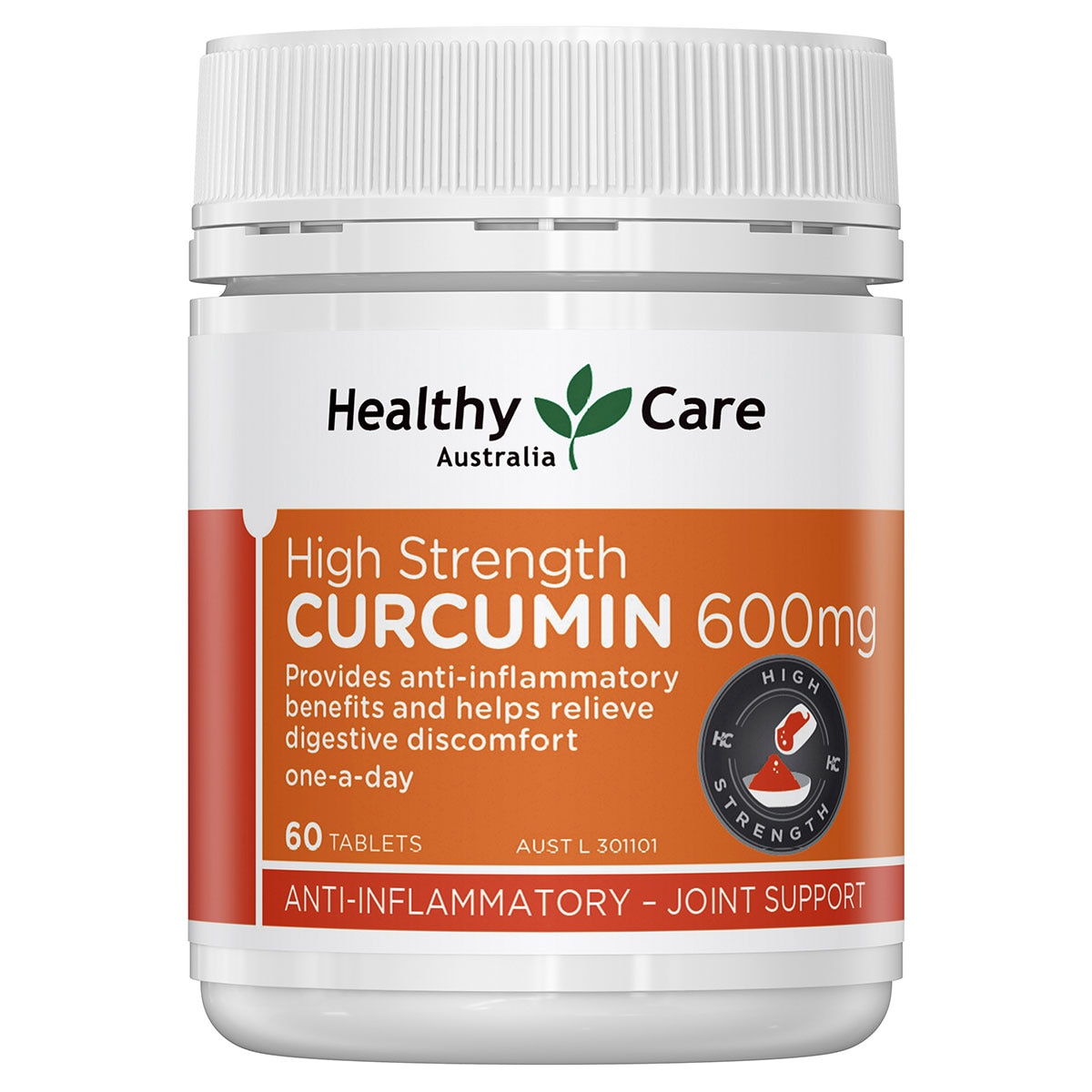 Healthy Care High Strength Curcumin 60 Tablets