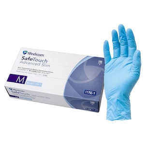Medicom Nitrile Glove Medium Powder Free 100 Pack (Branding may differ depending on availability)