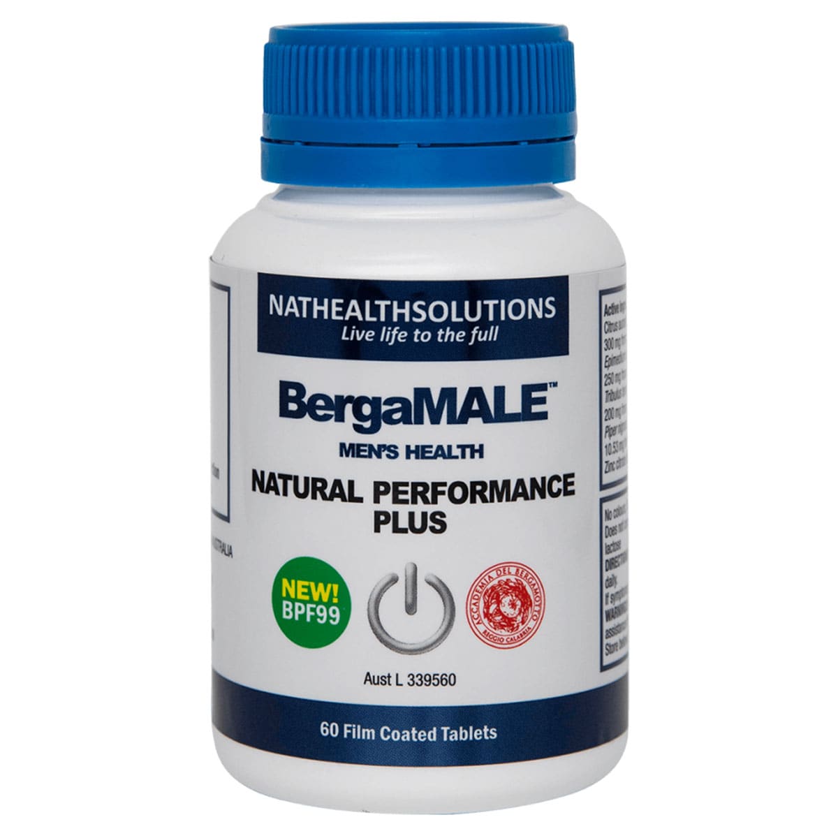 BergaMale Natural Performance Plus 60 Tablets