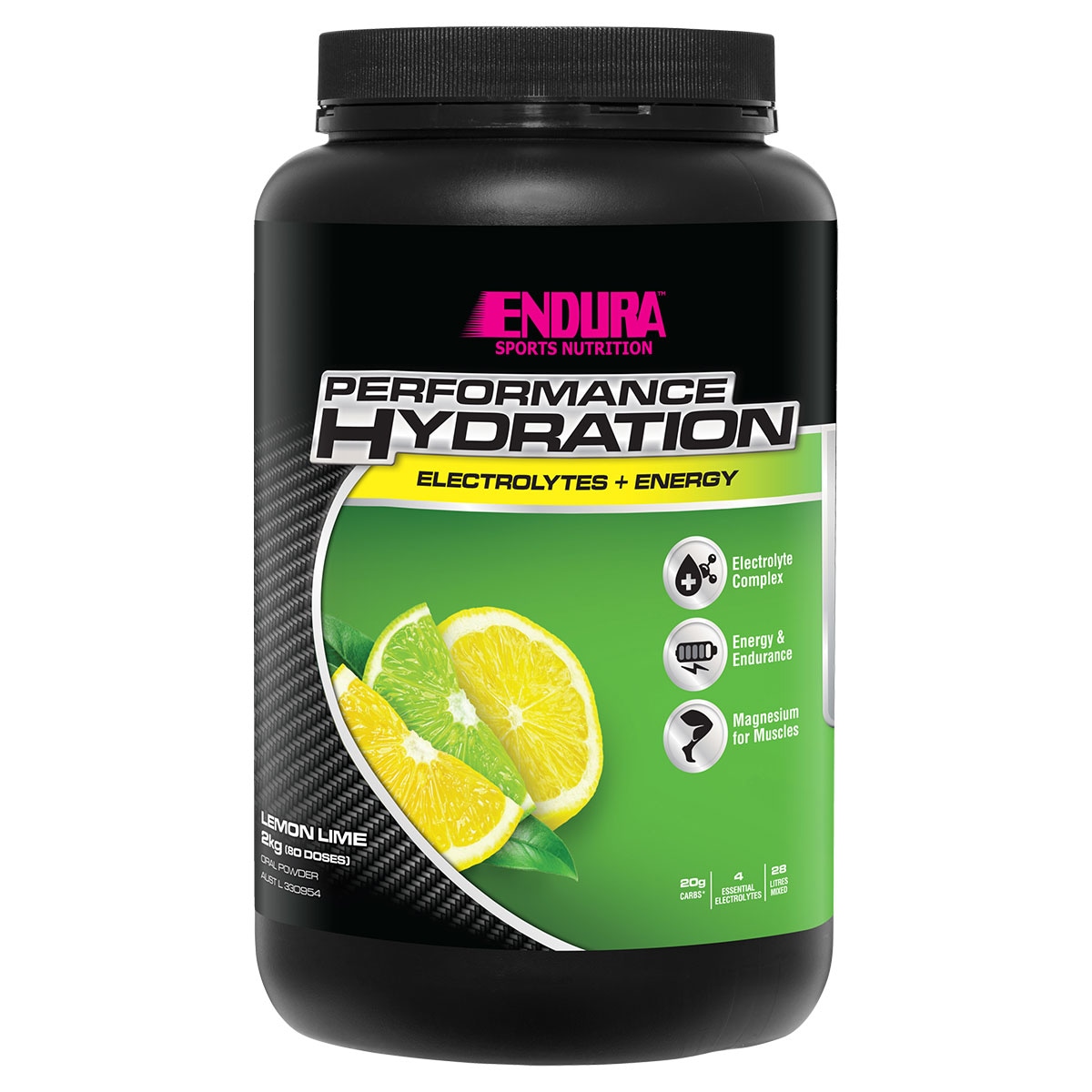 Endura Rehydration Performance Fuel Lemon Lime 2kg Australia