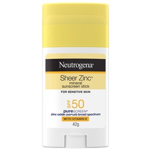 Neutrogena Sheer Zinc Mineral Sunscreen Stick SPF50 42g