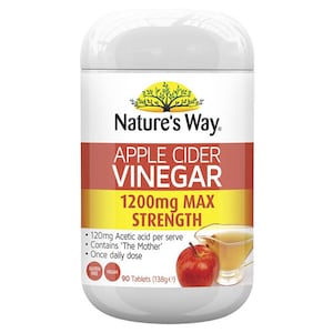 Natures Way Apple Cider Vinegar 1200mg 90 Tablets