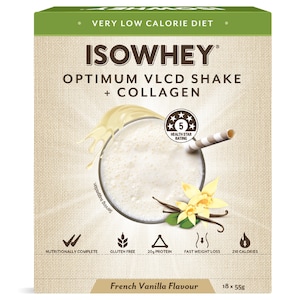 Isowhey VLCD (Very Low Calorie Diet) & Collagen Shake French Vanilla 18x55g