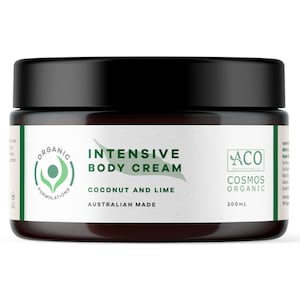 Organic Formulations Intensive Body Cream with Coconut & Lime 200ml