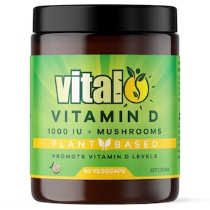 Vital Plant Based Vitamin D 1000iu 60 Vege Capsules