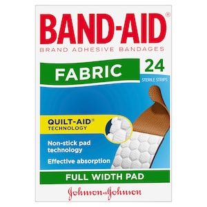 Band-Aid Fabric Strips 24 Sterile Strips