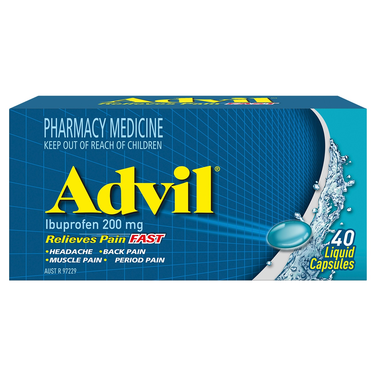 Advil Fast Pain Relief 40 Liquid Capsules