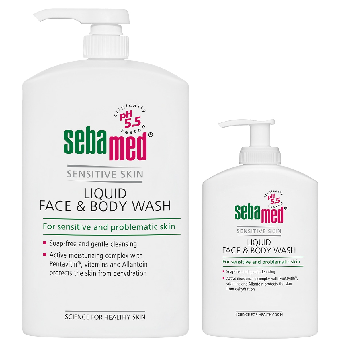 Sebamed Face & Body Wash 1 Litre + 300ml Wash Bonus Pack