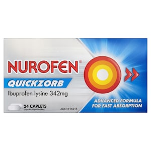 Nurofen Quickzorb Fast Absorption Pain Relief 24 Caplets