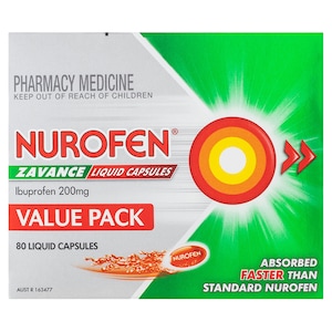 Nurofen Zavance Fast Pain Relief 80 Liquid Capsules