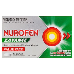 Nurofen Zavance Fast Pain Relief 96 Caplets