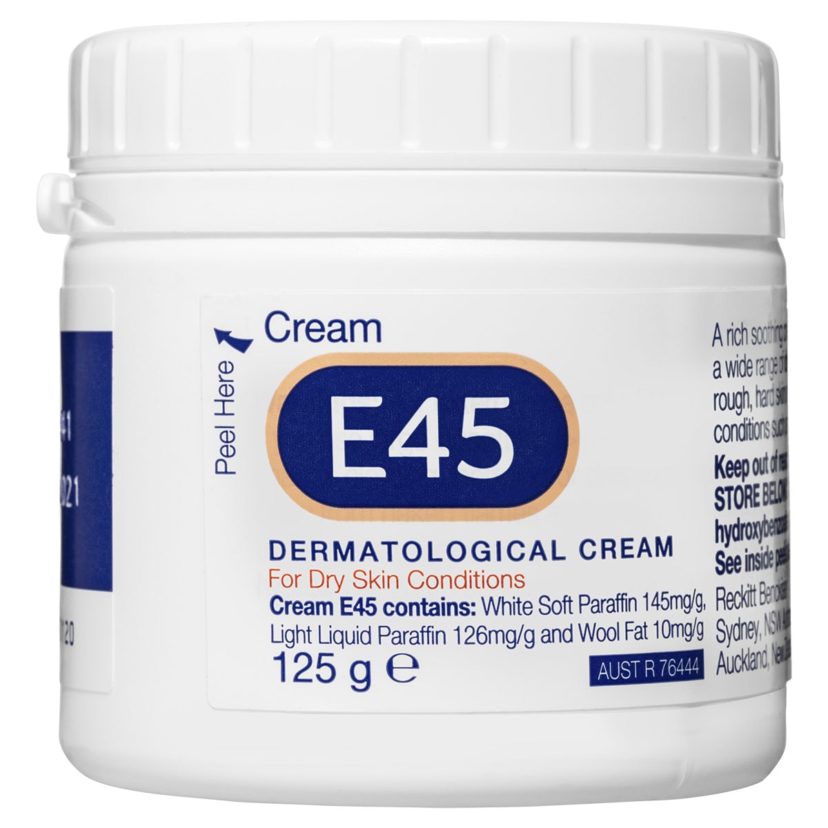 E45 Dermatological Cream Tub 125g