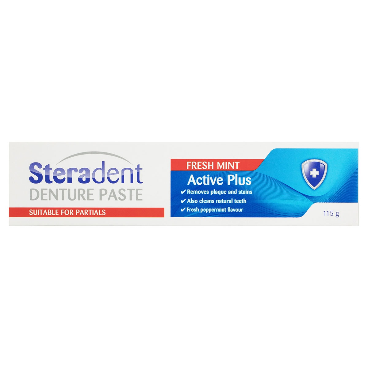 Steradent Active Plus Denture Paste Fresh Mint 115g