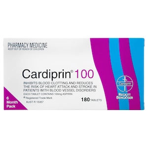 Cardiprin Low Dose Aspirin 180 Tablets