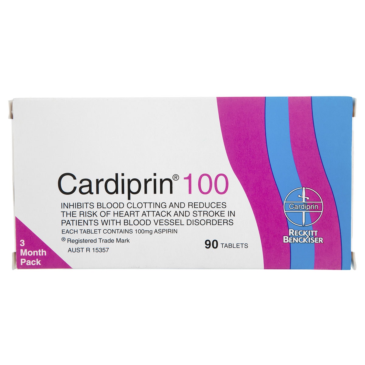 Cardiprin Blood Clotting Reduction Tablets 90 Pack