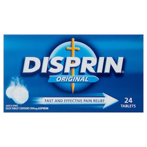 Disprin Original Soluble Fast Pain Relief 24 Tablets