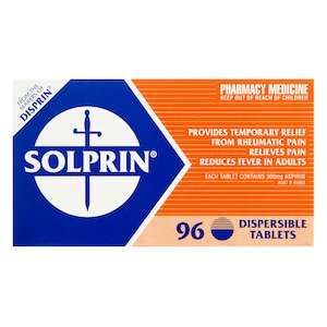 Solprin Pain & Fever Relief 96 Dispersible Tablets