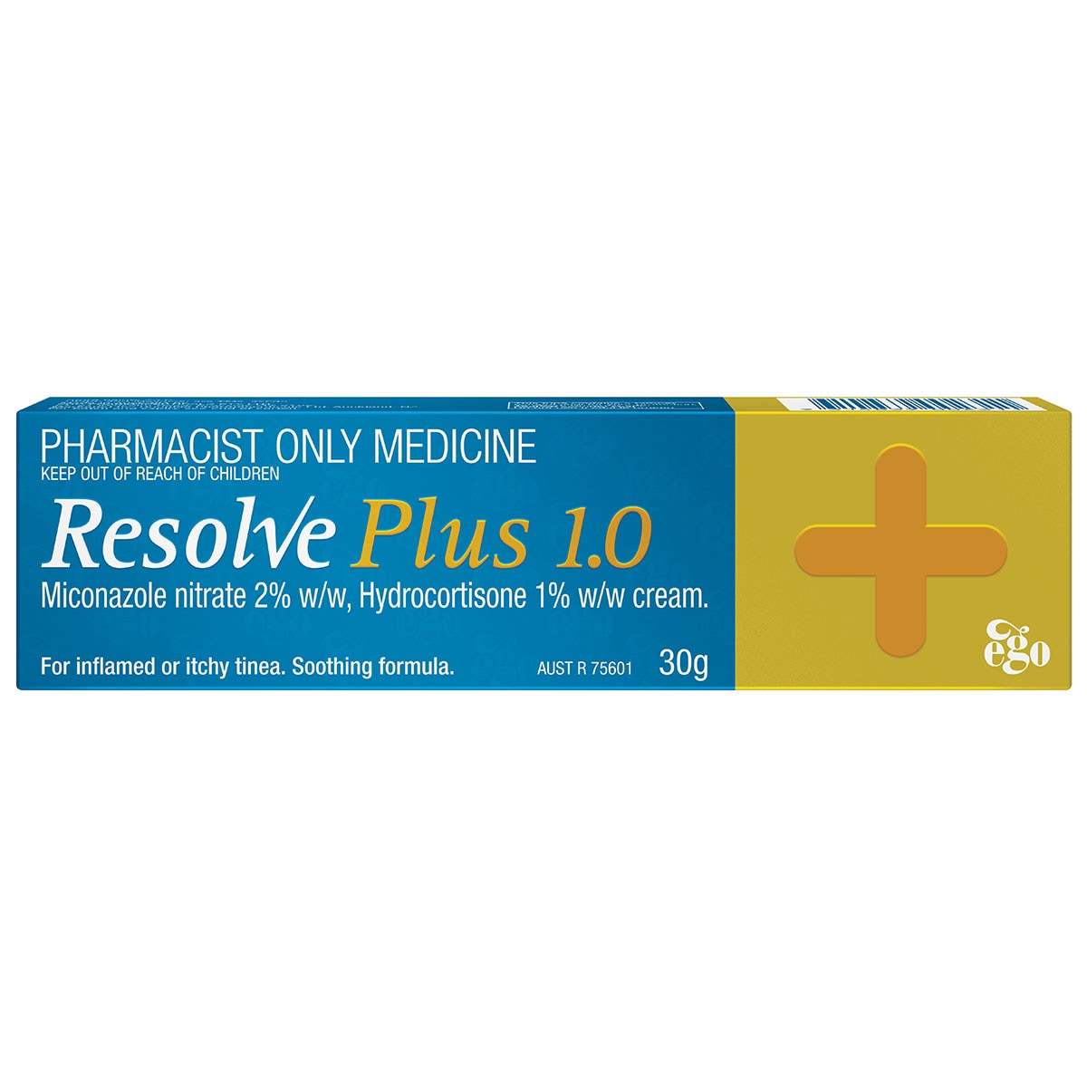 Ego Resolve Plus Hydrocortisone (1%) Miconazole (2%) Cream 30g