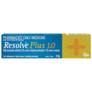 Ego Resolve Plus Hydrocortisone (1%) Miconazole (2%) Cream 30g