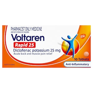 Voltaren Rapid Diclofenac (25mg) 10 Tablets